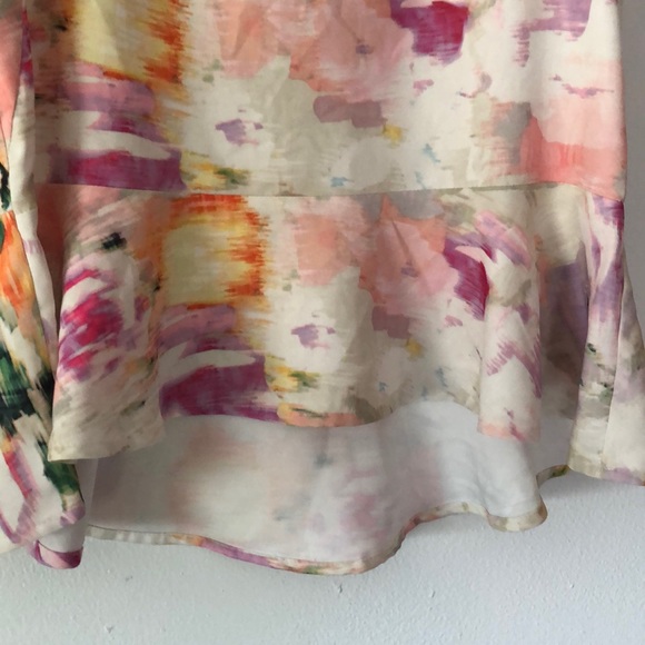 H&M Sleeveless High-Low Watercolor Top - Picture 3 of 6